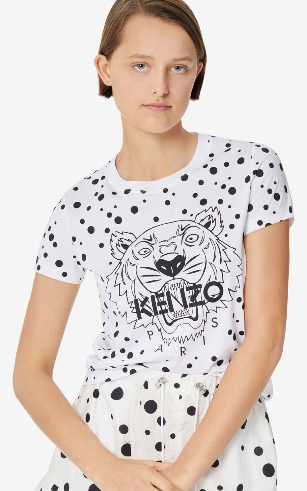 Camisetas Kenzo Dots Tiger Mujer Negras - SKU.8207236